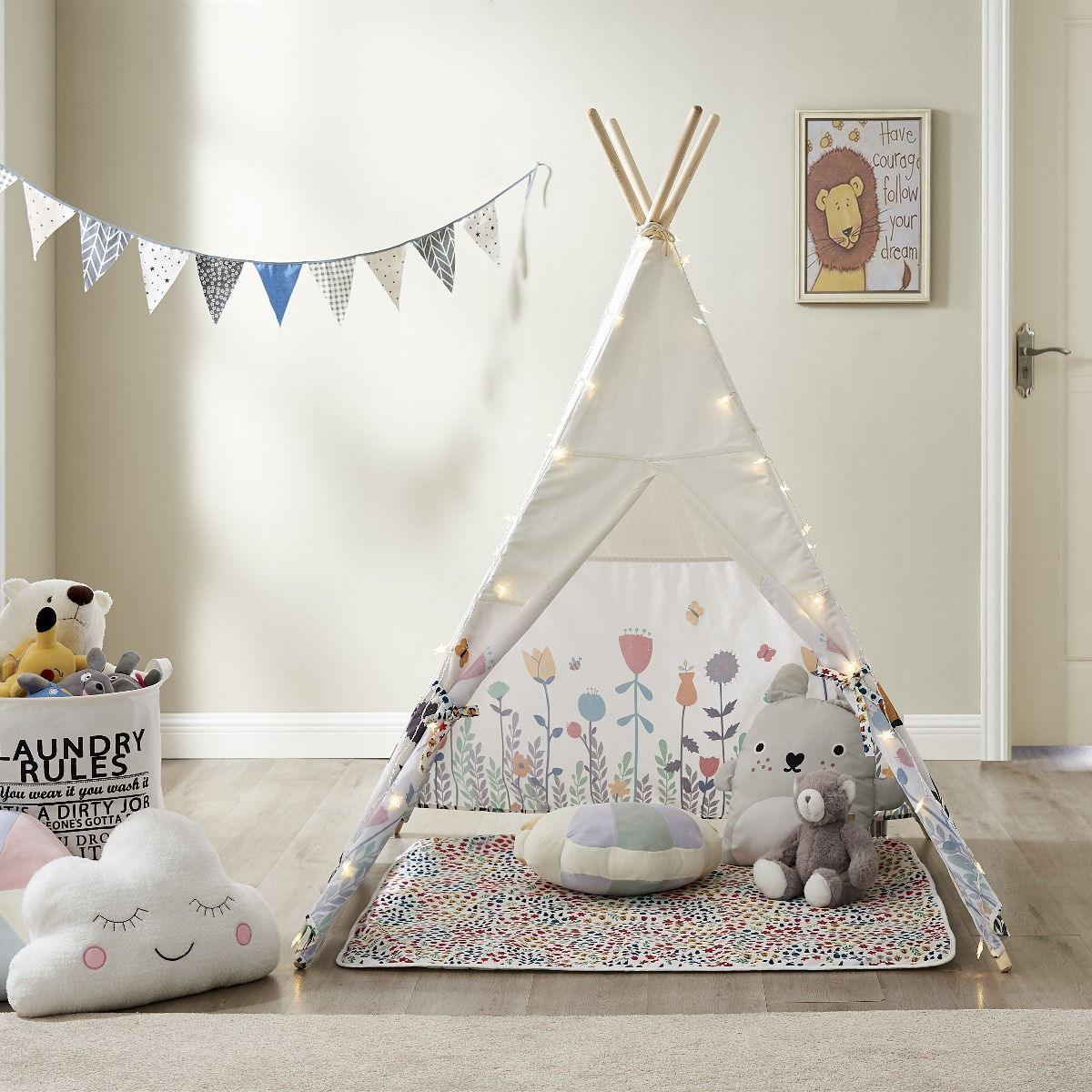 ALL 4 KIDS Camila Kids Flora Square Teepee Tent