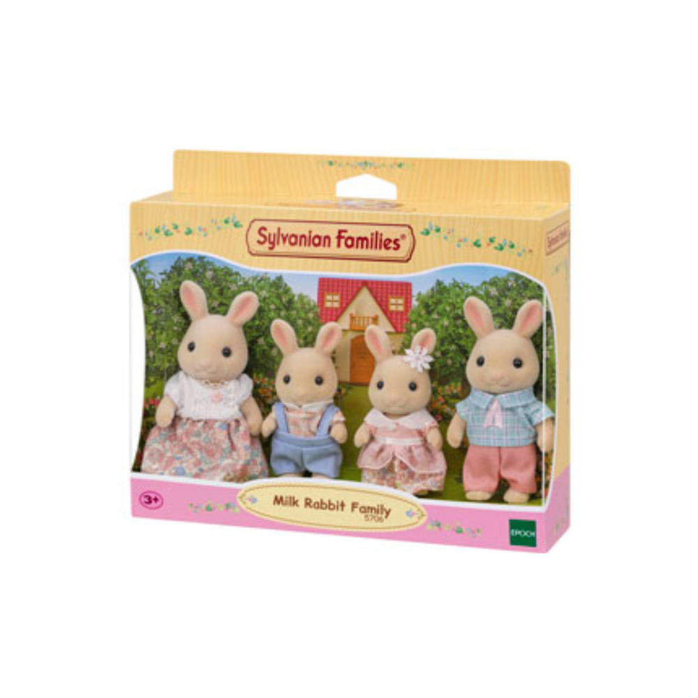 Sylvanian Families Milk Rabbit Family