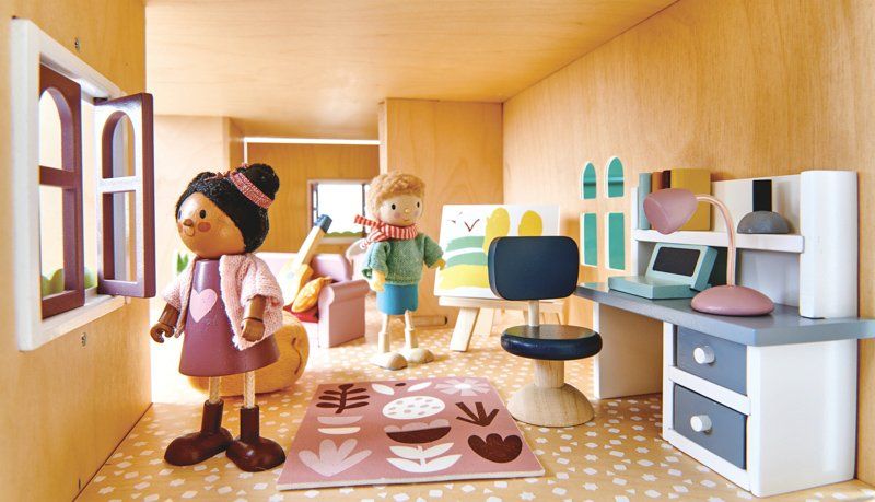 Tender Leaf Toys Doll Ayana with Flexible Limbs & Her Cat