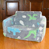 All 4 Kids Samuel The Dino Kid Couch with Storage