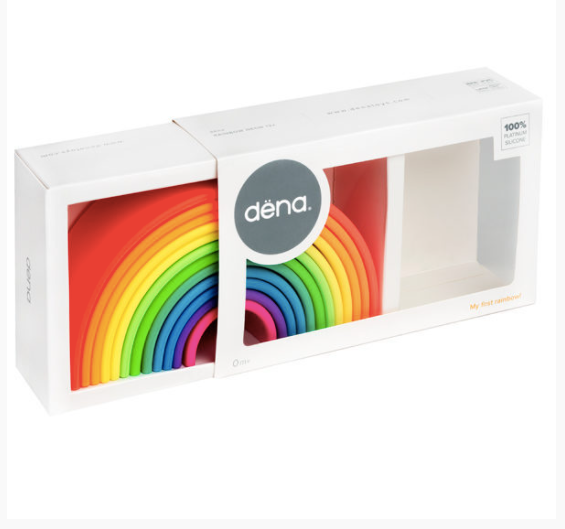 Dena Toys 12pcs Neon Rainbow  Stacking Toy