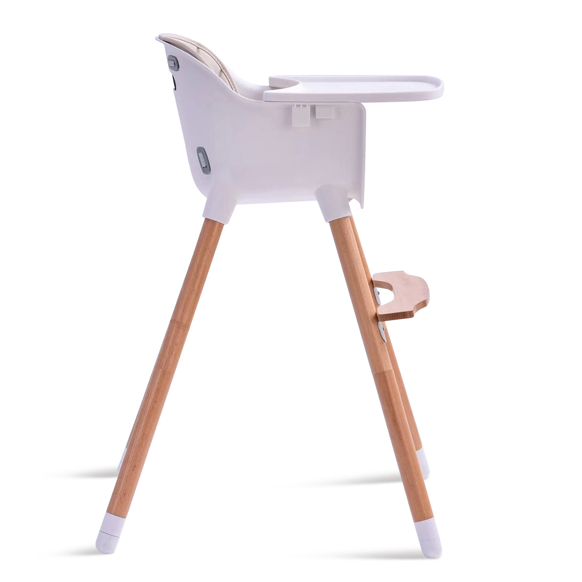 JOY  BABY Amelia Beige 2-in-1 Timber Highchair