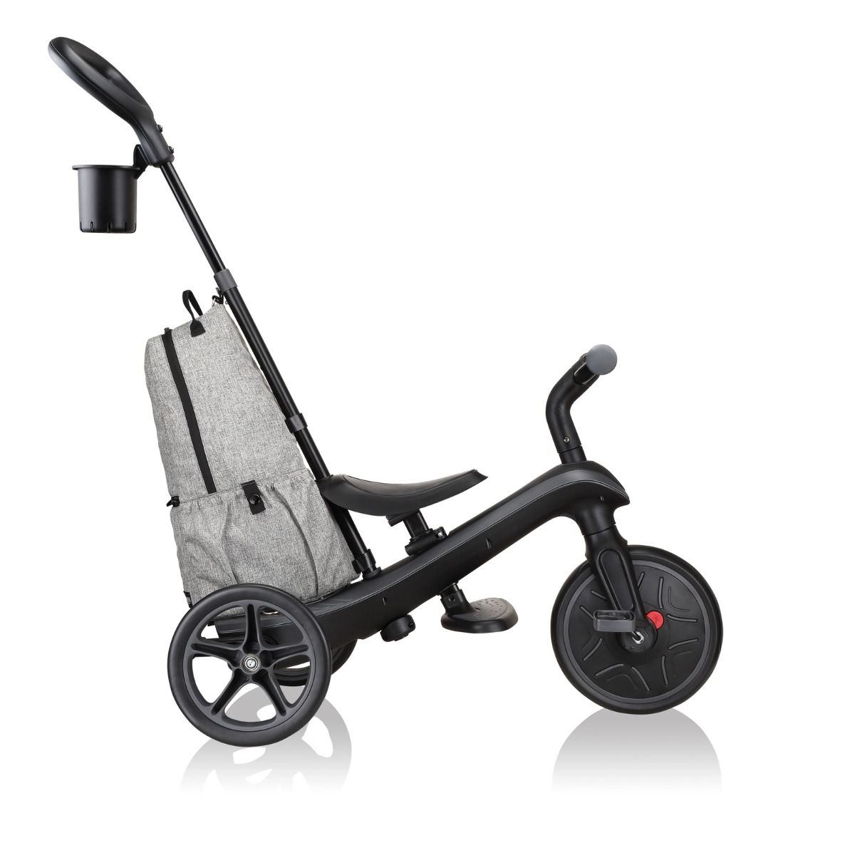 Globber Explorer Trike 4 in 1 DELUXE PLAY - Black/Grey