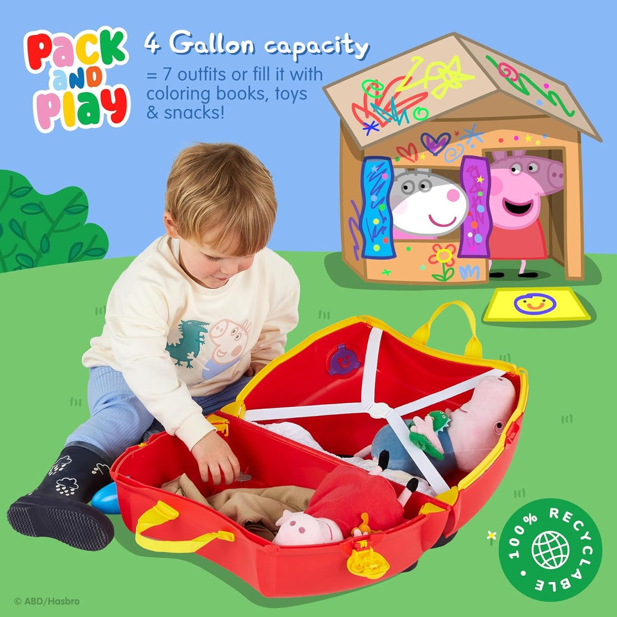 Trunki Ride on Luggage - Peppa Pig