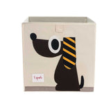 3 Sprouts Fabric Storage Box - Brown Dog