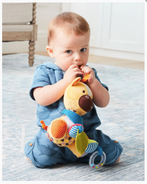 SKIP HOP Bandana Buddies Plush Teething Toy - Giraffe