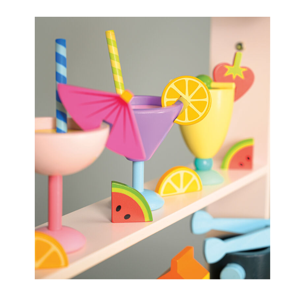 Tender Leaf Toys Pretend The Juice Bar Drinks Trolley