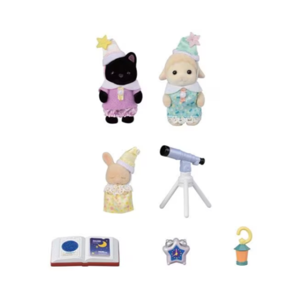 Sylvanian Families Nursery Friends -Sleepover Party Trio