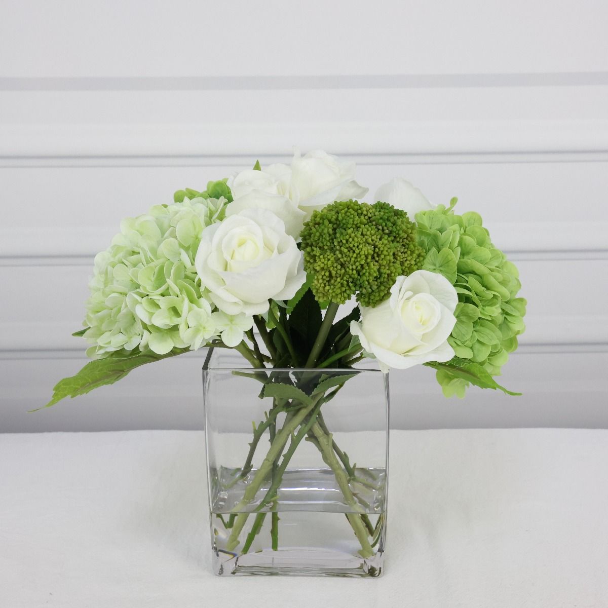 All 4 Kids Artificial Flower Bouquet Arrangements - Rose and Hydrangea