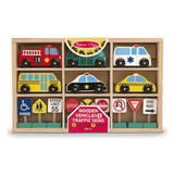 Melissa & Doug Wooden Traffic Signs and Vehic