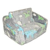 All 4 Kids Samuel The Dino Kid Couch with Storage