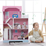 ALL 4 KIDS 3 Level Quinn Dollhouse with Furniture