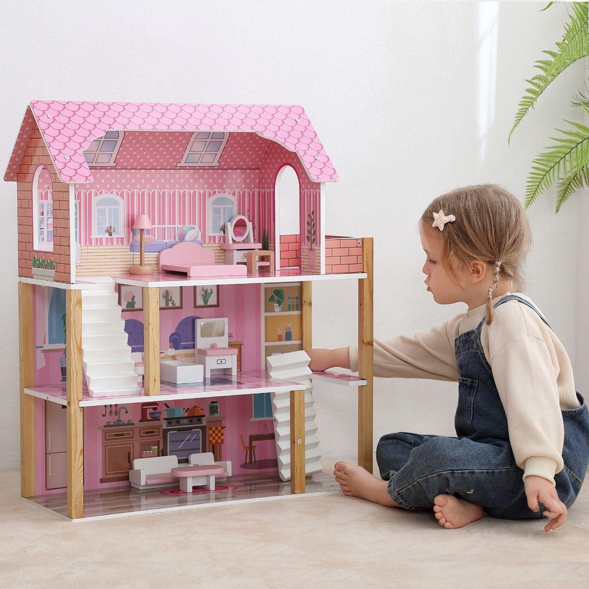 ALL 4 KIDS Eliana 3 Level Dollhouse