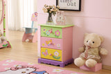 ALL 4 KIDS Olivia the Fairy Girl’s 3 Drawer Bedside Table