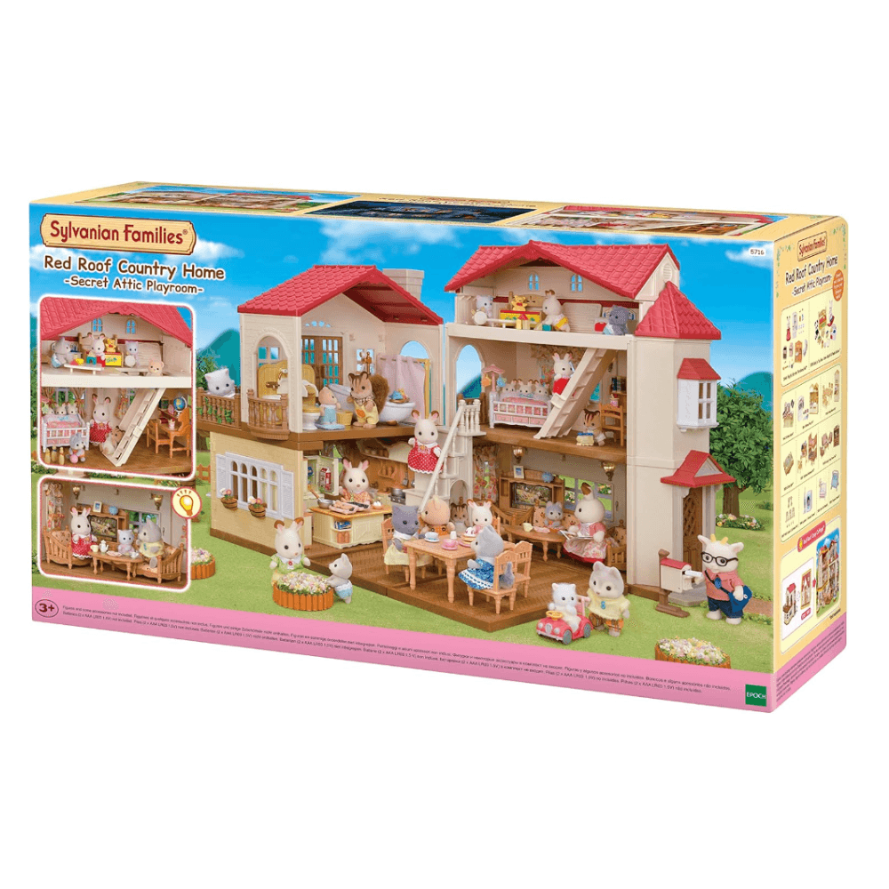 Sylvanian Families Red Roof Country Home with Attic