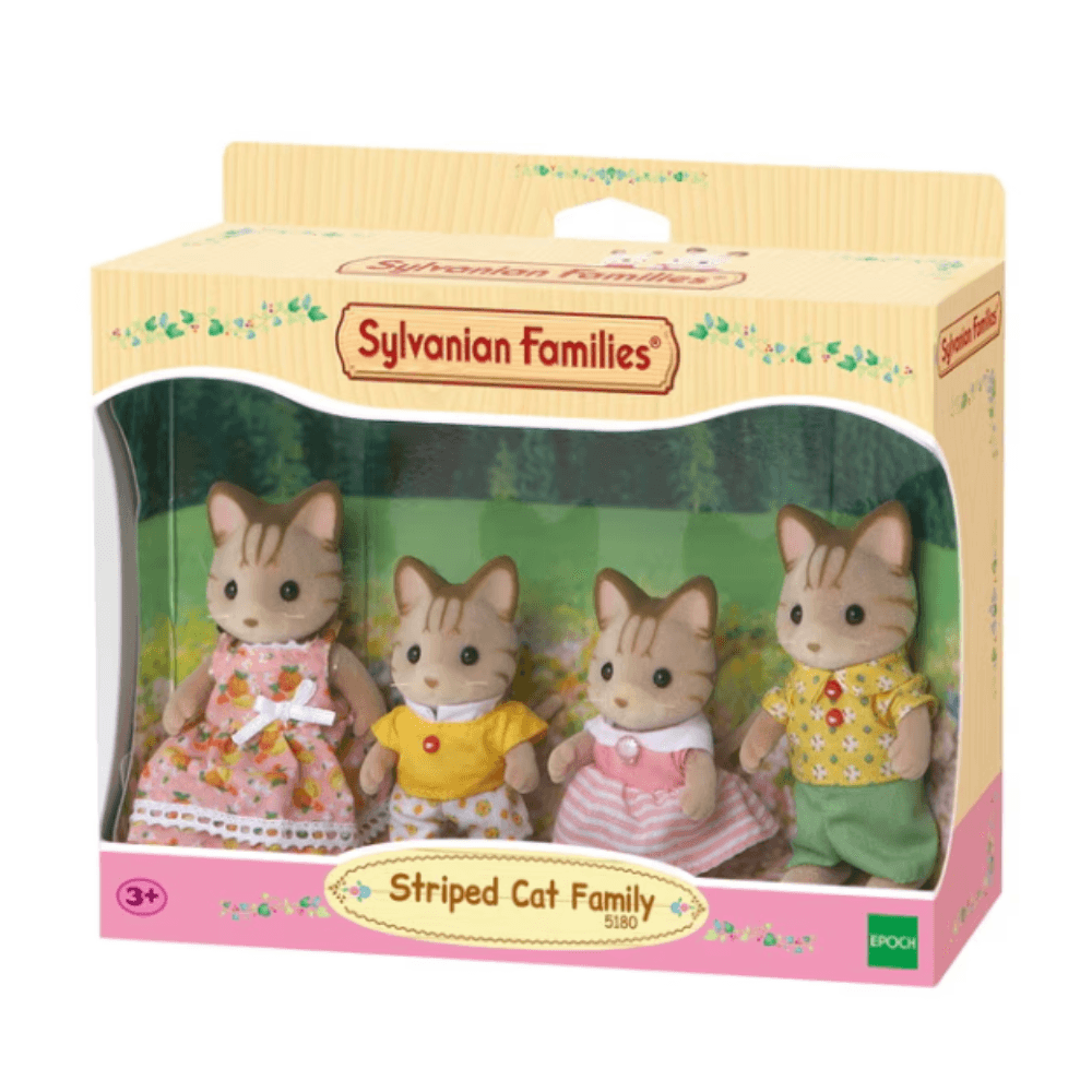 Sylvanian Families Striped Cat Family