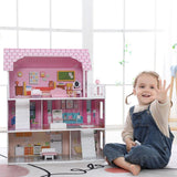 ALL 4 KIDS 3 Level Paisley Dollhouse with Furniture