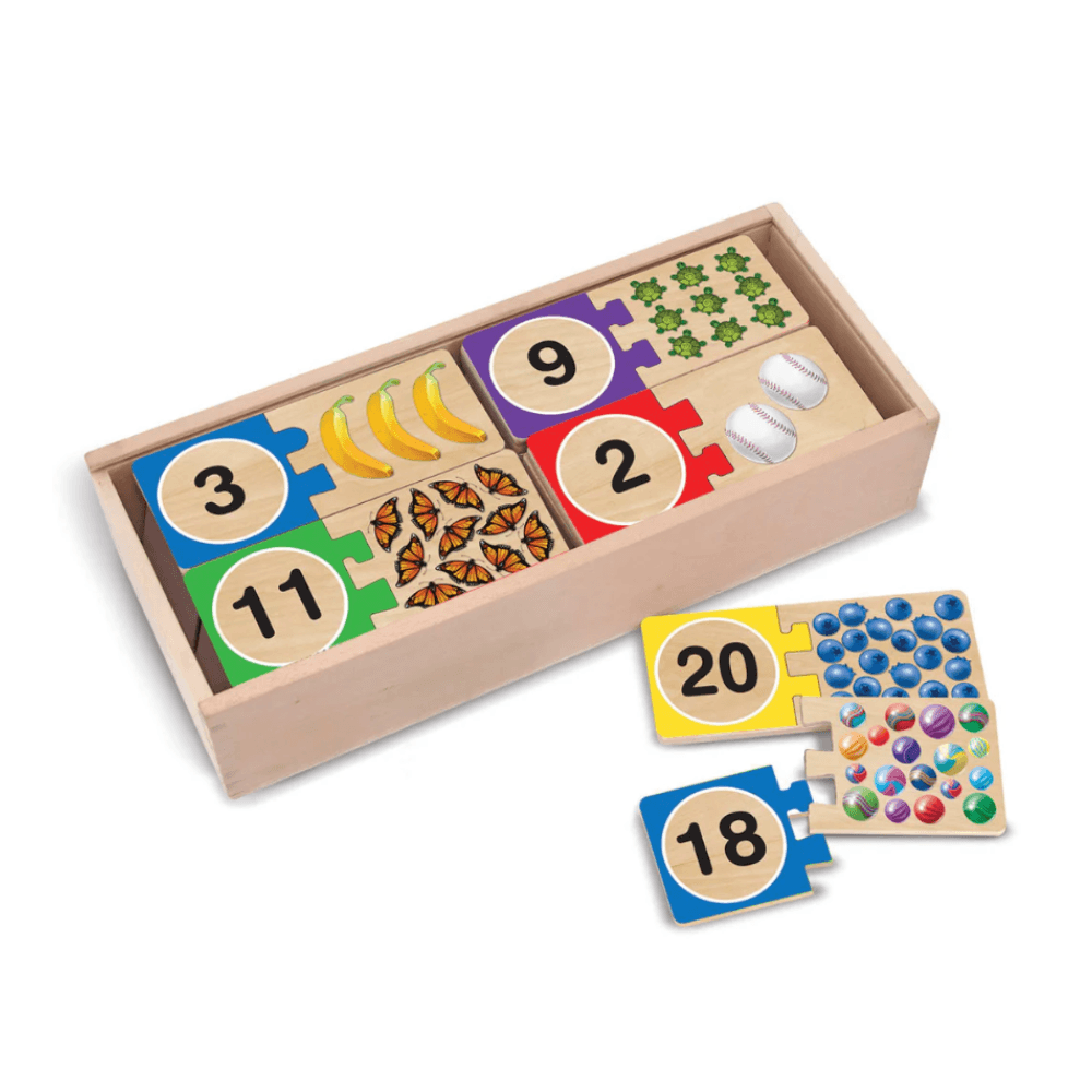 Melissa & Doug Numbers Wooden Puzzle Cards