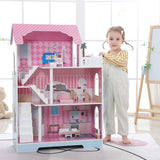 ALL 4 KIDS 3 Level Quinn Dollhouse with Furniture