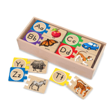 Melissa & Doug Alphabet Wooden Puzzle Cards