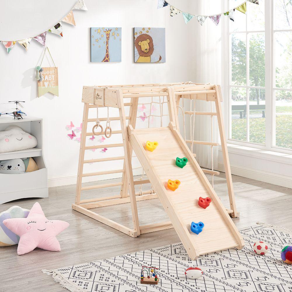 All 4 Kids Hudson Timber Pikler Baby Activity Play Center