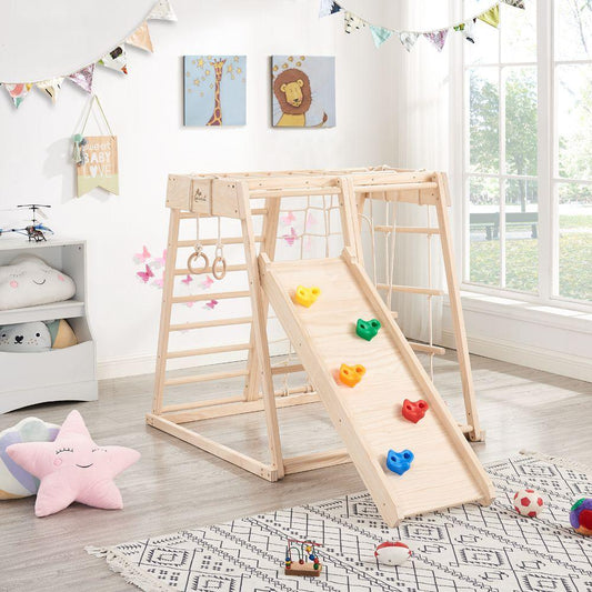 All 4 Kids Hudson Timber Pikler Baby Activity Play Center