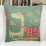 All 4 Kids 45cm Square Throw Pillow Cushion Cover - Elephant