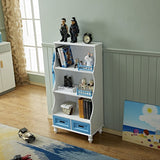 ALL 4 KIDS Gloria Blue Bookcase Book Shelf Storage Unit
