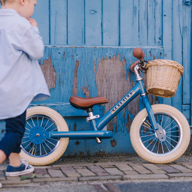 Trybike 2 in 1 Steel Balance Bike and Tricycle - Vintage Blue