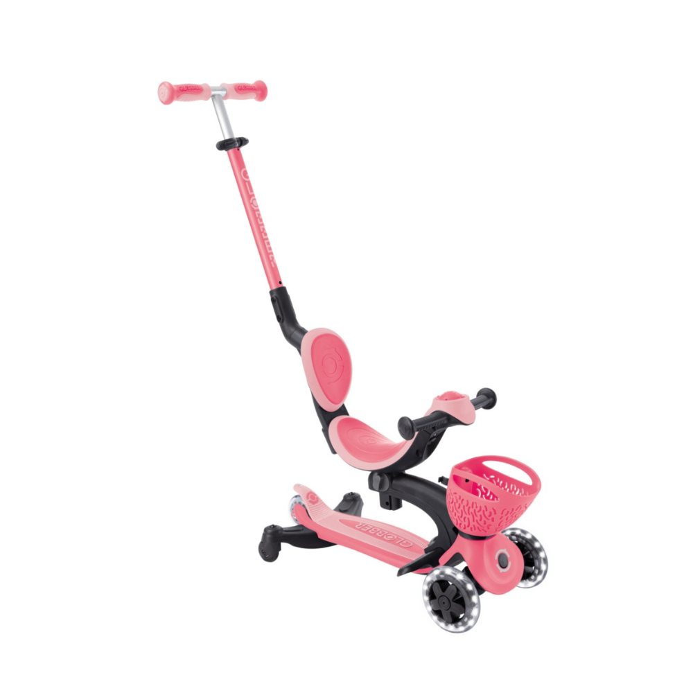 Globber Go Up Baby Lights 360 - Pastel Pink/ Deep Pastel Pink
