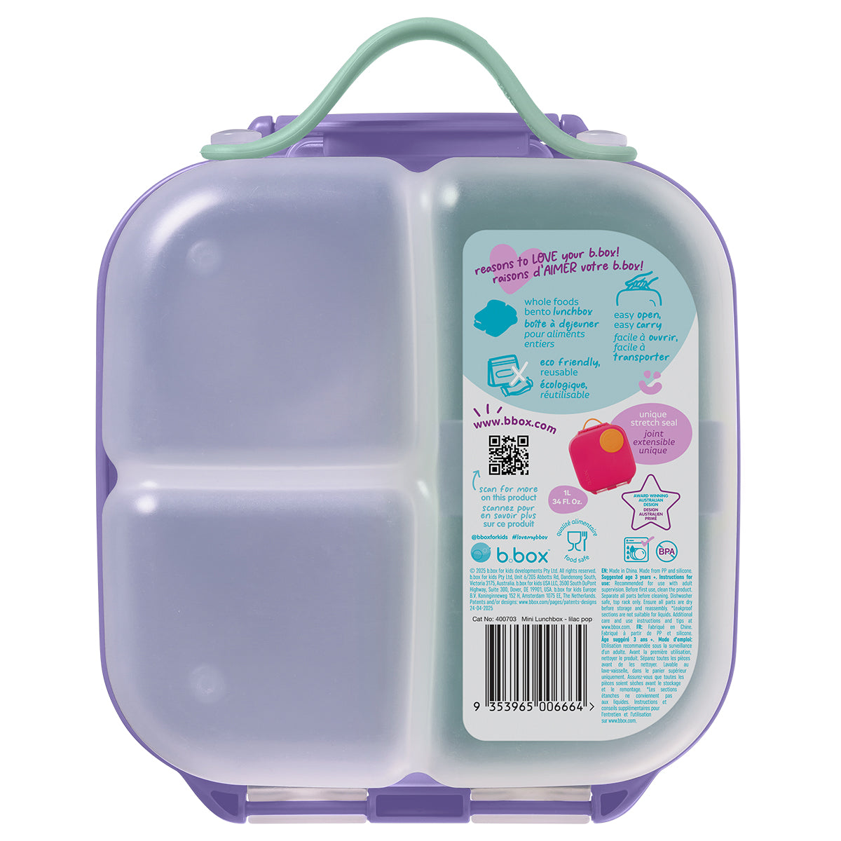B.Box Mini Lunch Box - Lilac Pop