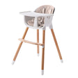 JOY  BABY Amelia Beige 2-in-1 Timber Highchair