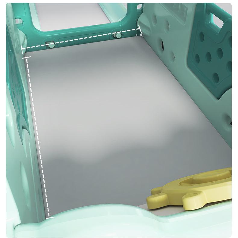 ALL 4 KIDS Lucas  Baby Slider and Swing Play Center with Bus - Green