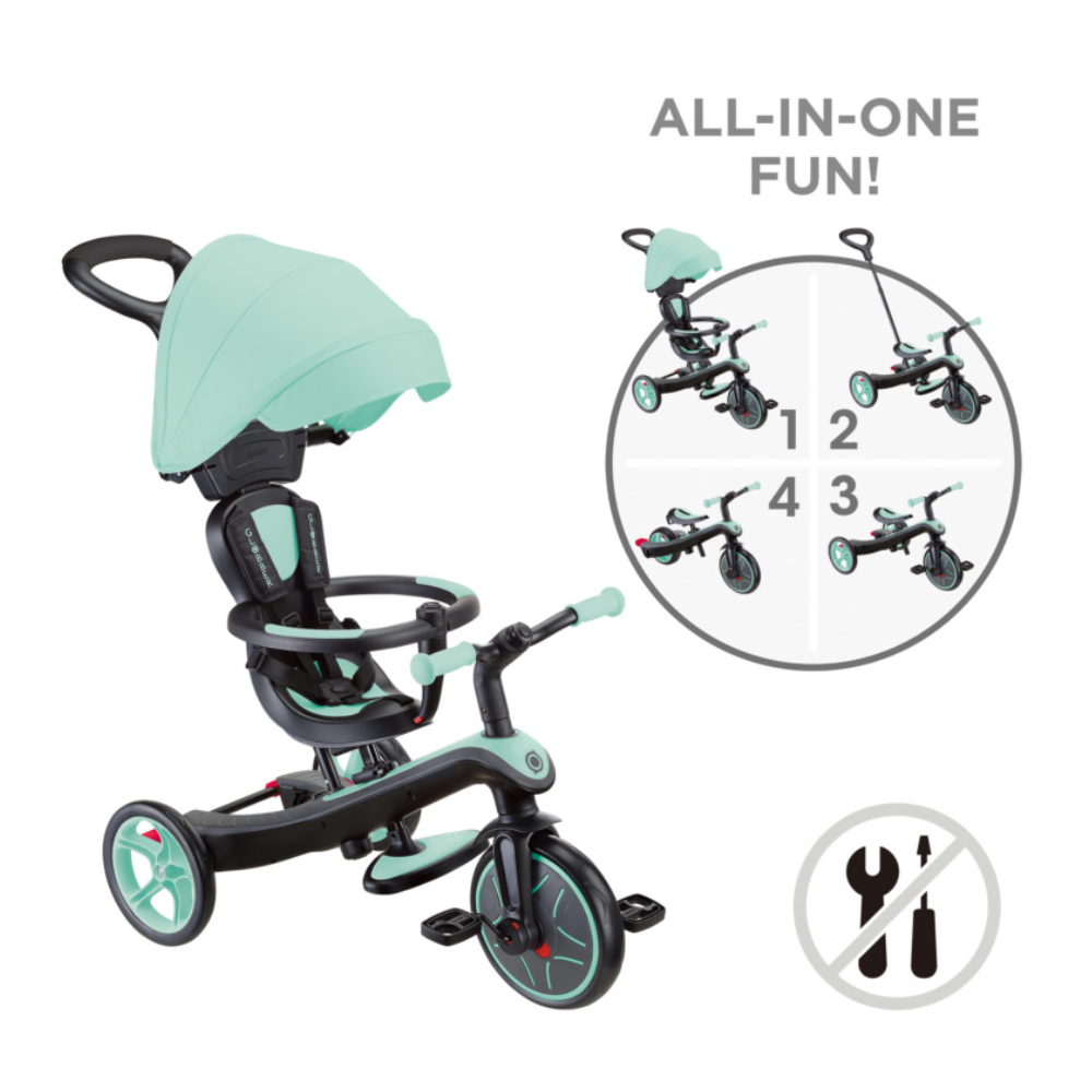 Globber Explorer Trike 4in1 - Mint