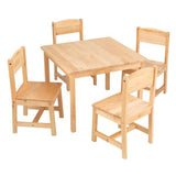 KidKraft Farmhouse Table & 4 Chairs Natural