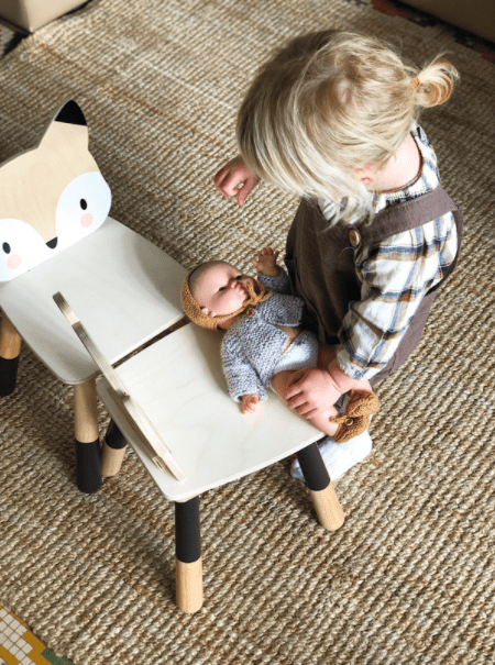 Tender Leaf Toys Kids Wooden Forest Fox Chair