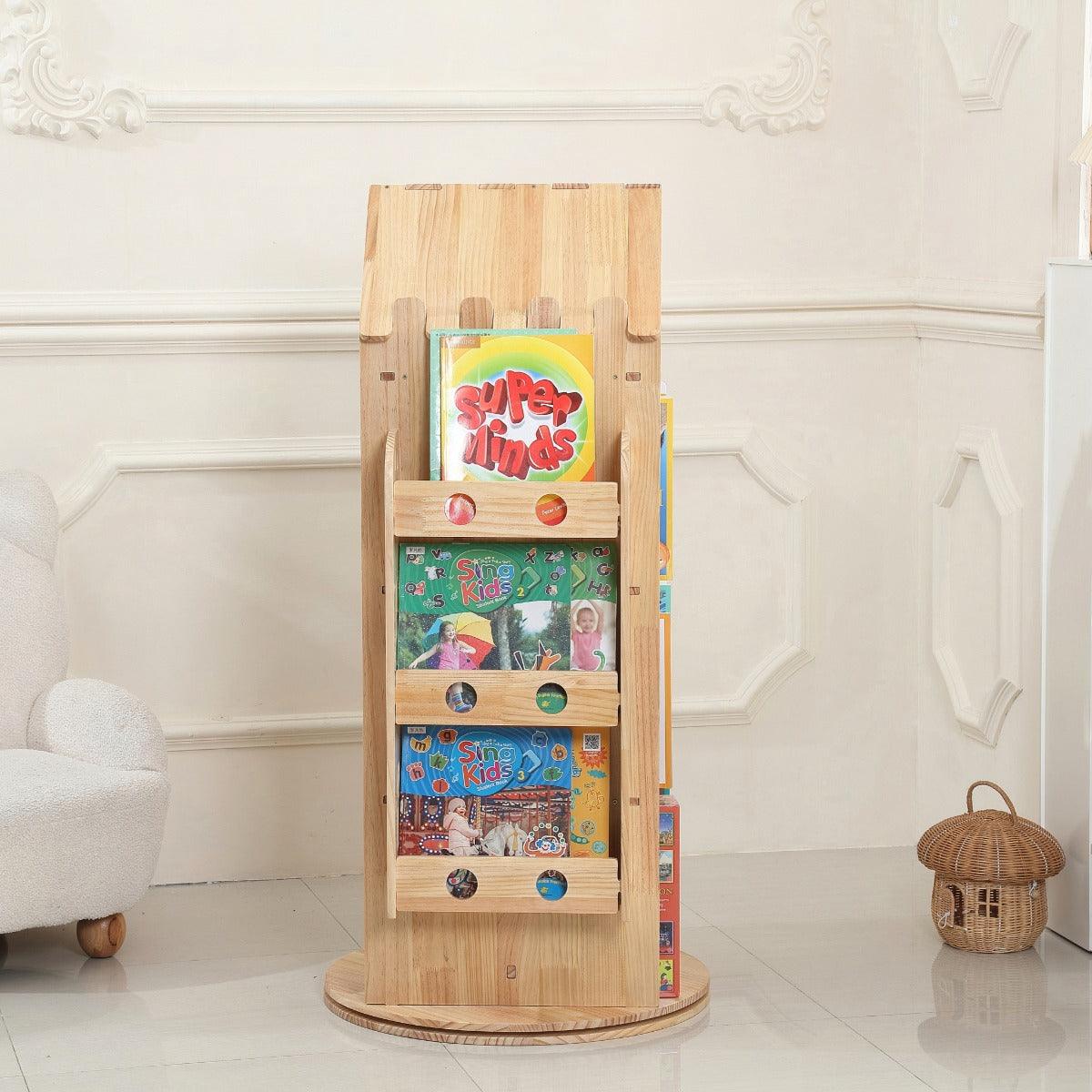 All 4 Kids Rowan Solid Timber Revolving  Bookcase