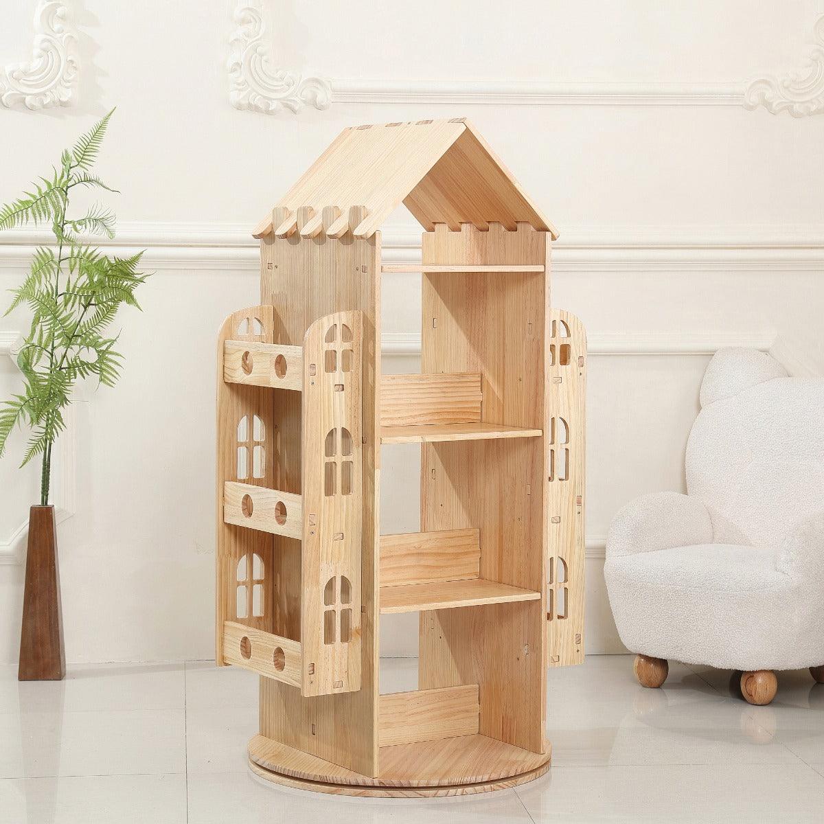 All 4 Kids Rowan Solid Timber Revolving  Bookcase