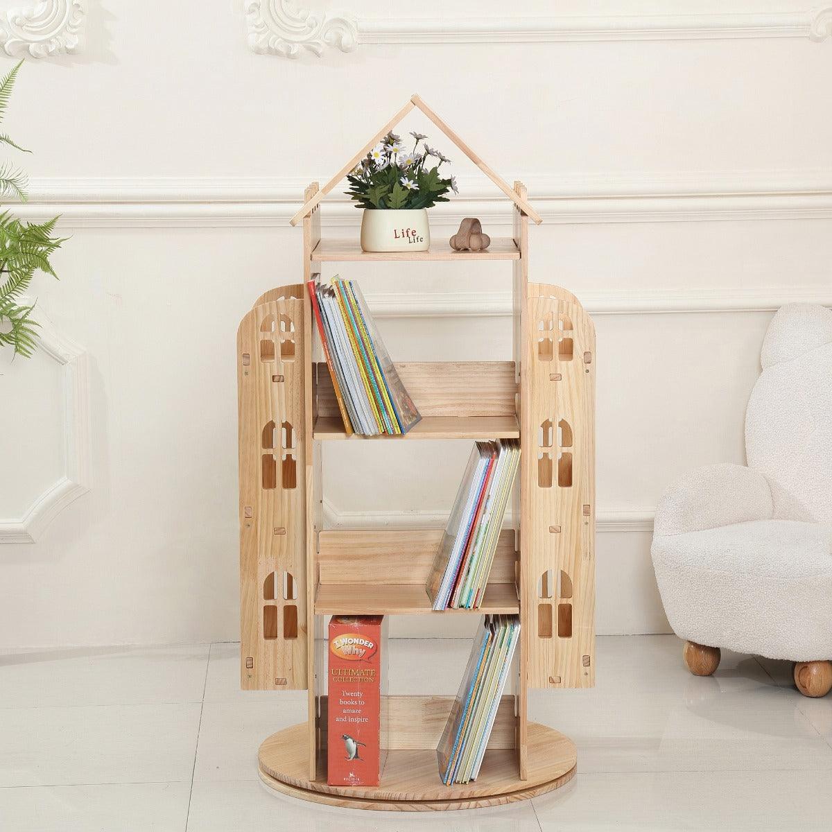 All 4 Kids Rowan Solid Timber Revolving  Bookcase