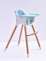 JOY  BABY Amelia Blue 2-in-1 Timber Highchair