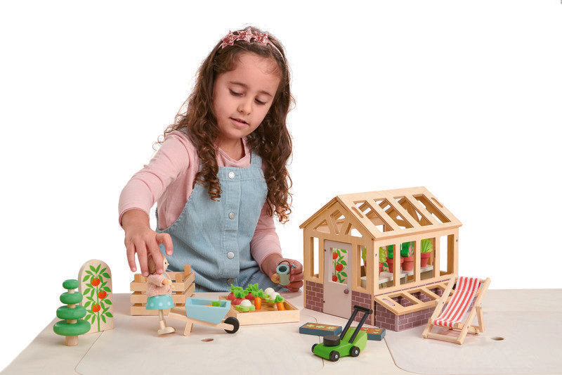 Tender Leaf Toys Greenhouse with Garden Play Set