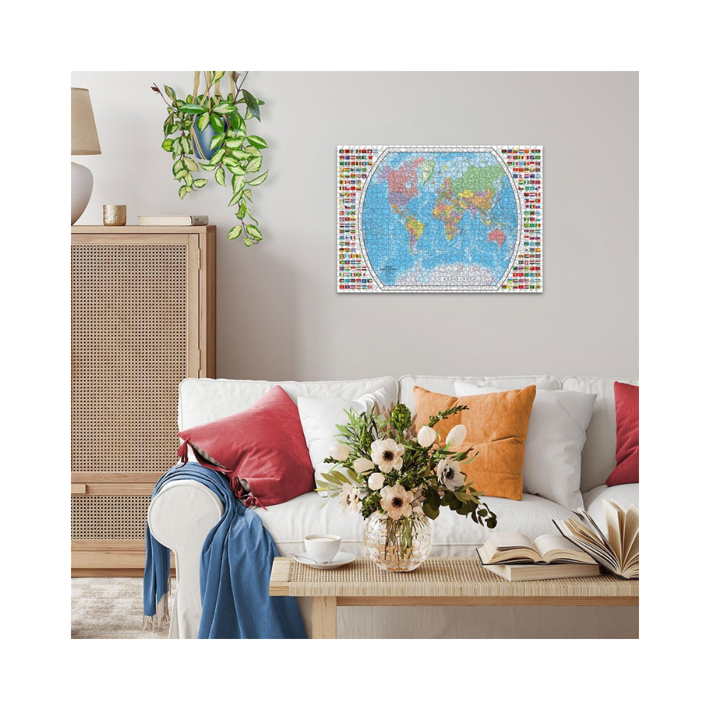 Ravensburger - Political World Map Puzzle 1000 Pieces