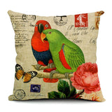 All 4 Kids 45cm Square Throw Pillow Cushion Cover - Lorikeet