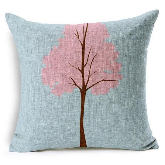 All 4 Kids 45cm Square Throw Pillow Cushion Cover - Branch and Bird