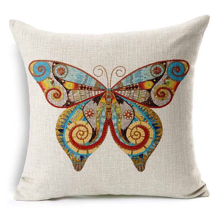 All 4 Kids 45cm Square Throw Pillow Cushion Cover - Butterfly