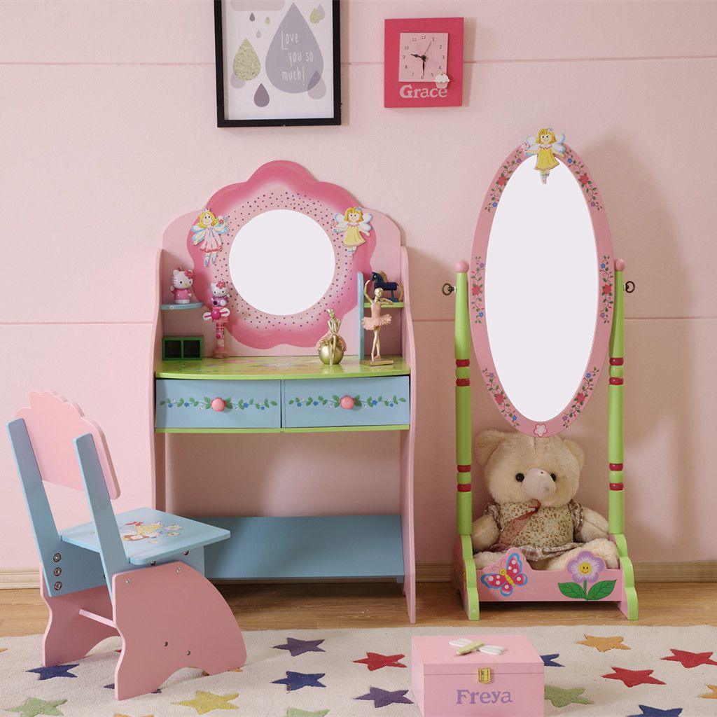 ALL 4 KIDS Olivia the Fairy Girl‘s Dressing Table with Chair