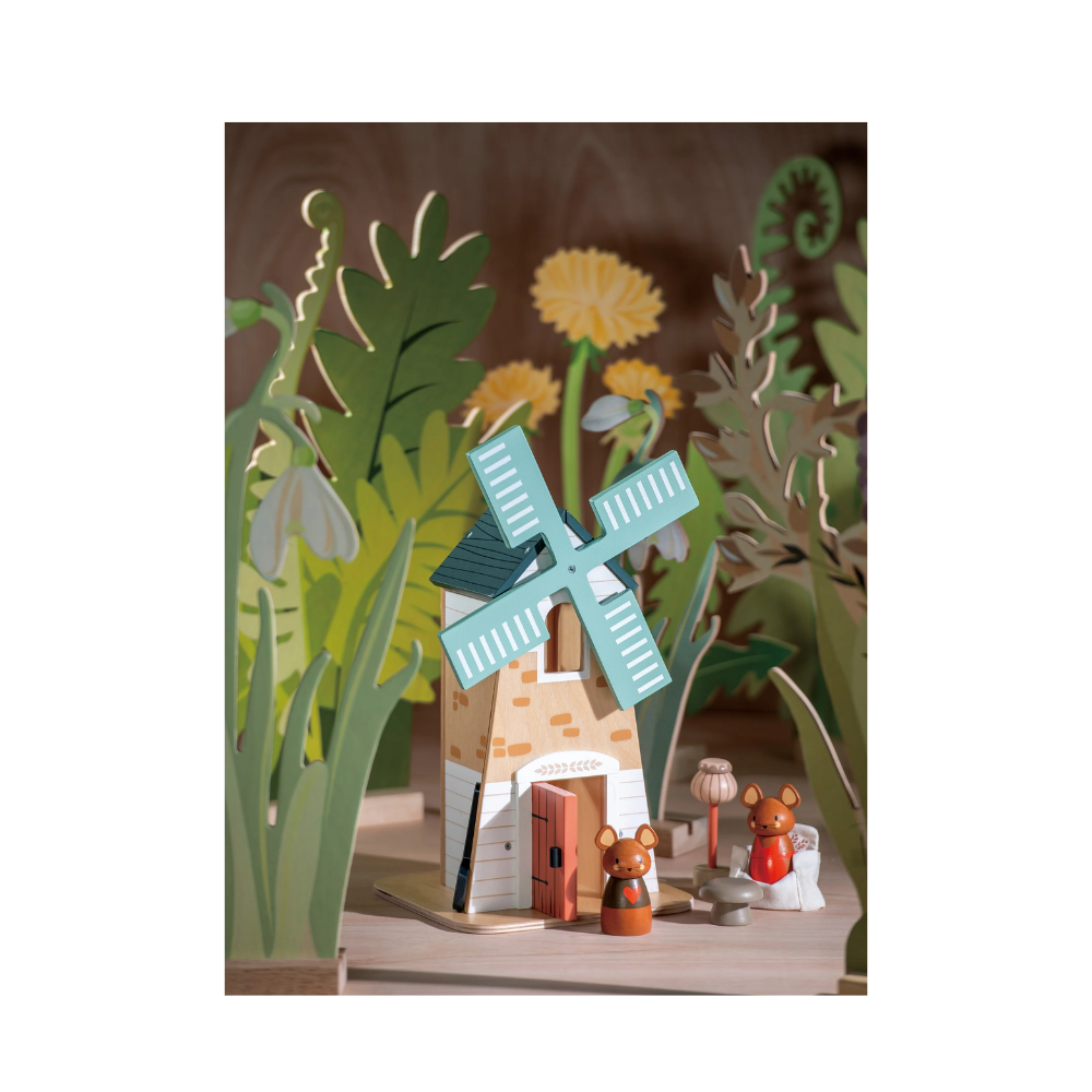 Tender Leaf Toys Wooden Penny Windmill Set