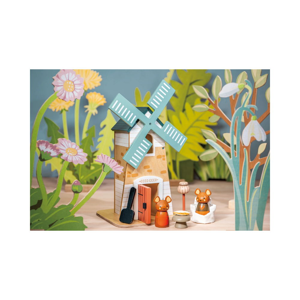Tender Leaf Toys Wooden Penny Windmill Set