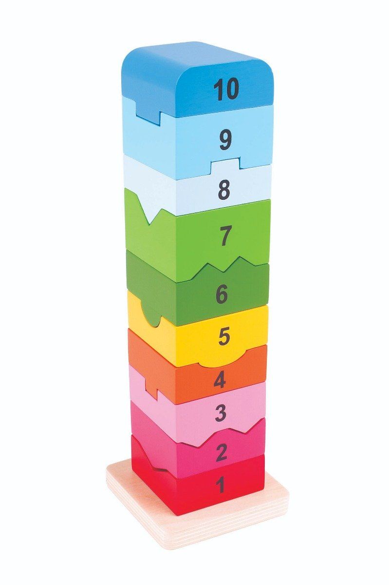 Bigjigs Toys Educational Number Tower