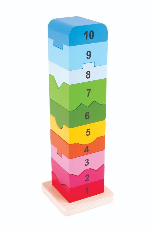 Bigjigs Toys Educational Number Tower